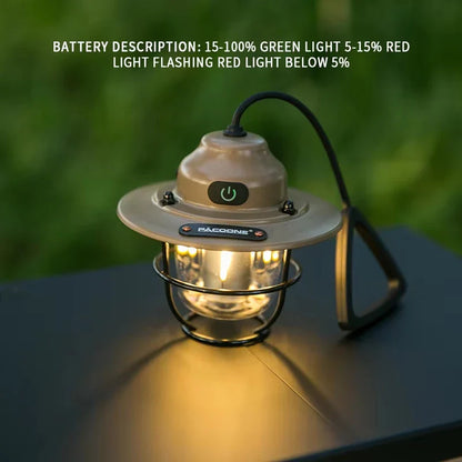 Rechargeable Vintage Camping Lantern