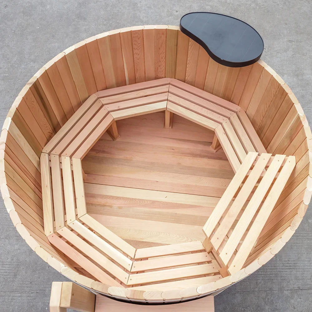 Cedar Wood Outdoor Hot Tub Sauna