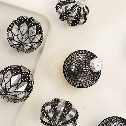 9pcs Transparent Net Christmas Ball Tree Decor