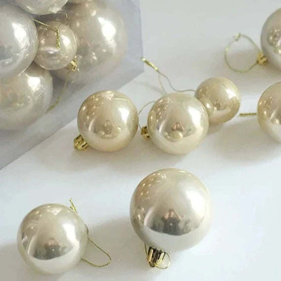 Pearl Christmas Balls Tree Decor