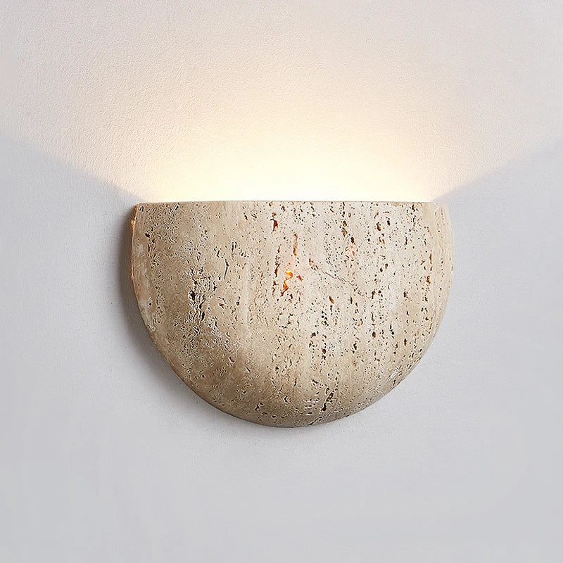 Yellow Stone Wabi Sabi Wall Sconce Light