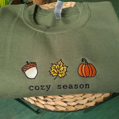 Unisex Cozy Season Embroidered Sweatshirt