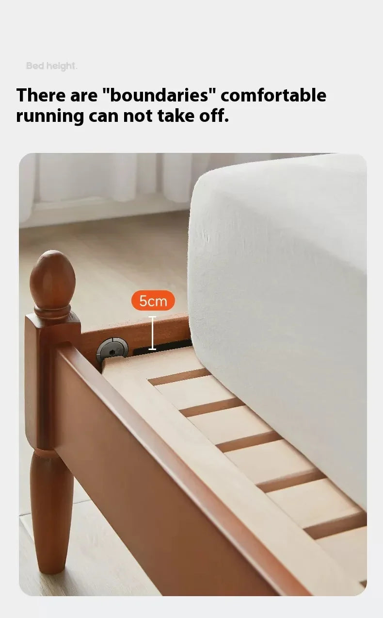 CrownRest™ Solid Wood Bed