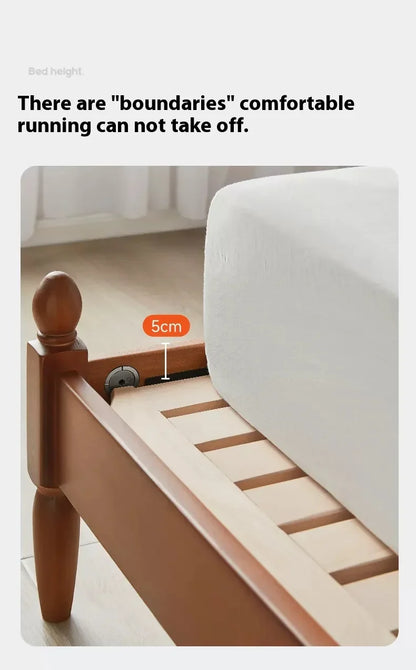 CrownRest™ Solid Wood Bed