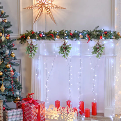 Artificial Christmas Mistletoe Decor