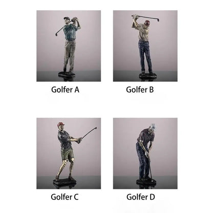 Vintage Resin Golf Figure Statue