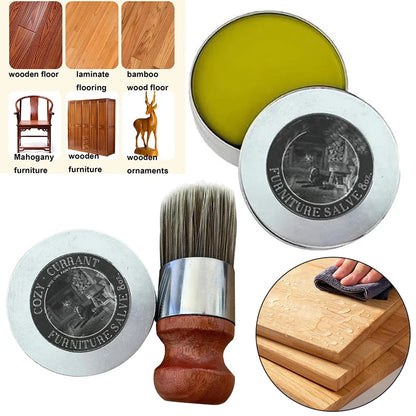 Wise Owl Furniture Salve Leather Care with Brush