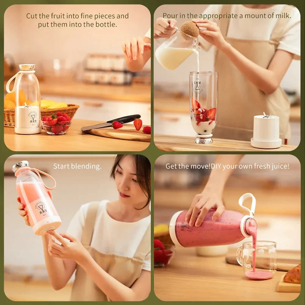 Portable Juicer Blender Bottle