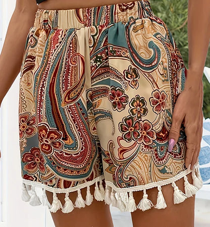 Floravelle Tassel Summer Shorts