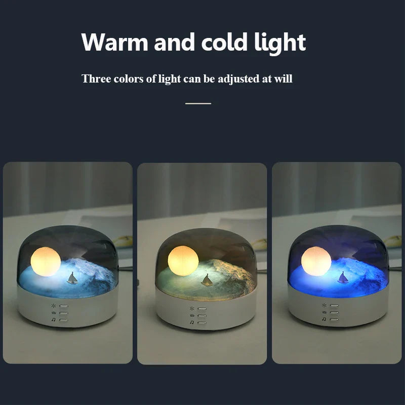 Moon Landscape Bluetooth Speaker & Night Light