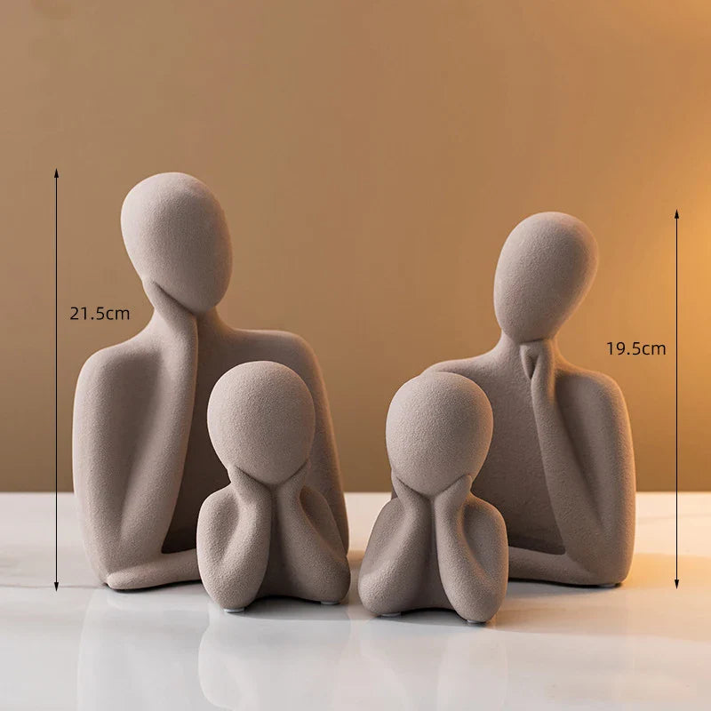 Modern Abstract Family Sculpture