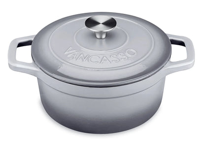 4L Cast Iron Soup Pot With Lid