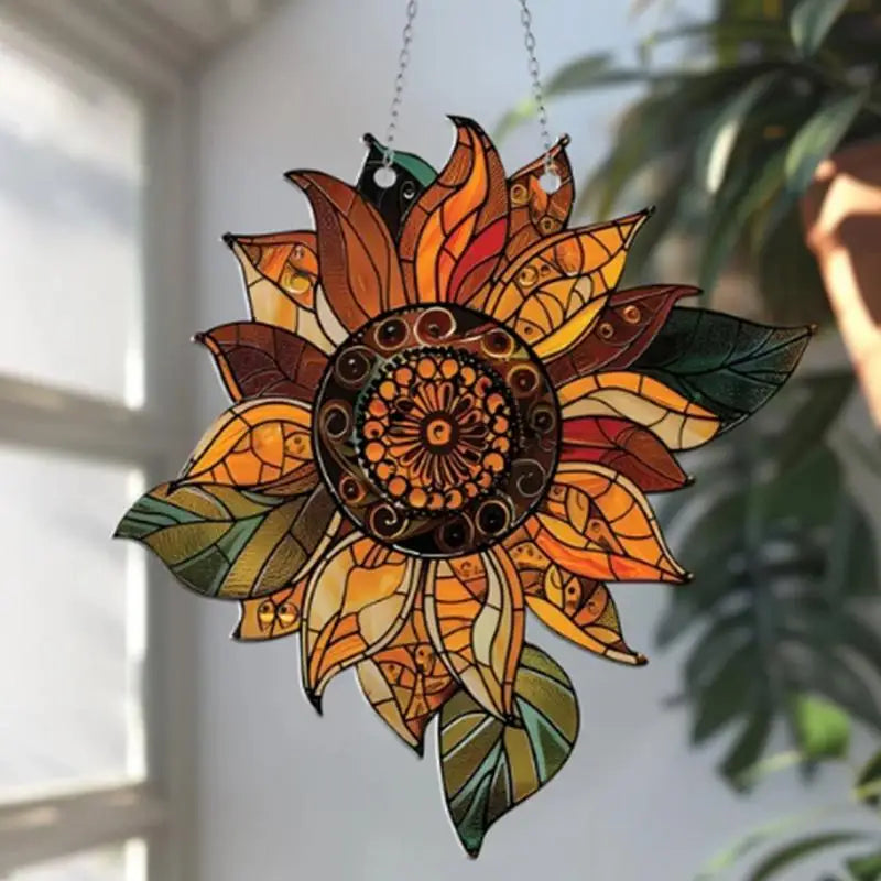 Decorazione per finestra in acrilico girasole