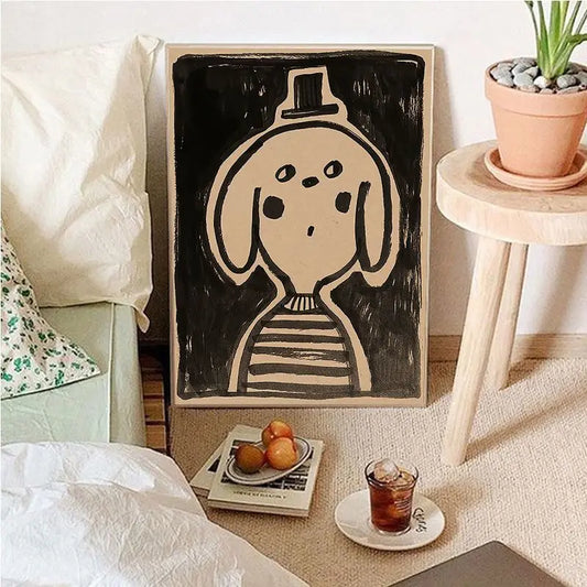 Vintage Cartoon Canvas Art