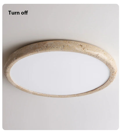 Minimal Natural Stone Disc Shape Ceiling Light