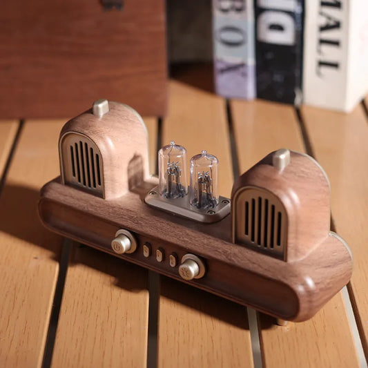 Enceinte Bluetooth rétro avec lampe d'ambiance