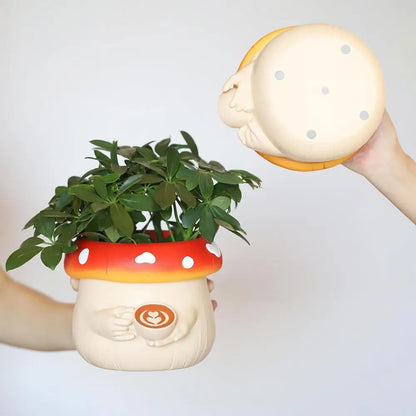 Shroom Coffee Flower Pot