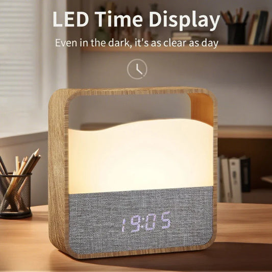 AuraGlow LED Night Light & Alarm Clock