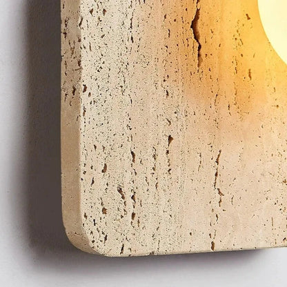 Natural Cave Stone Cream Wall Light