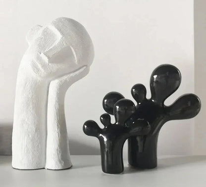 Nordic Style Thinking Head Sculpture