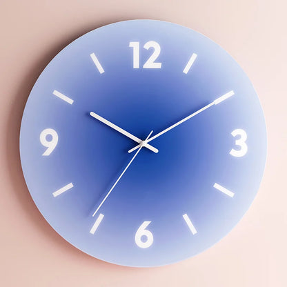 Sunset Gradient Glass Wall Clock