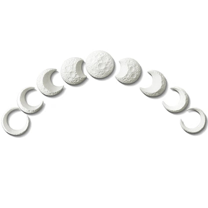 Ceramic Simulation Moon Phases Wall Decor