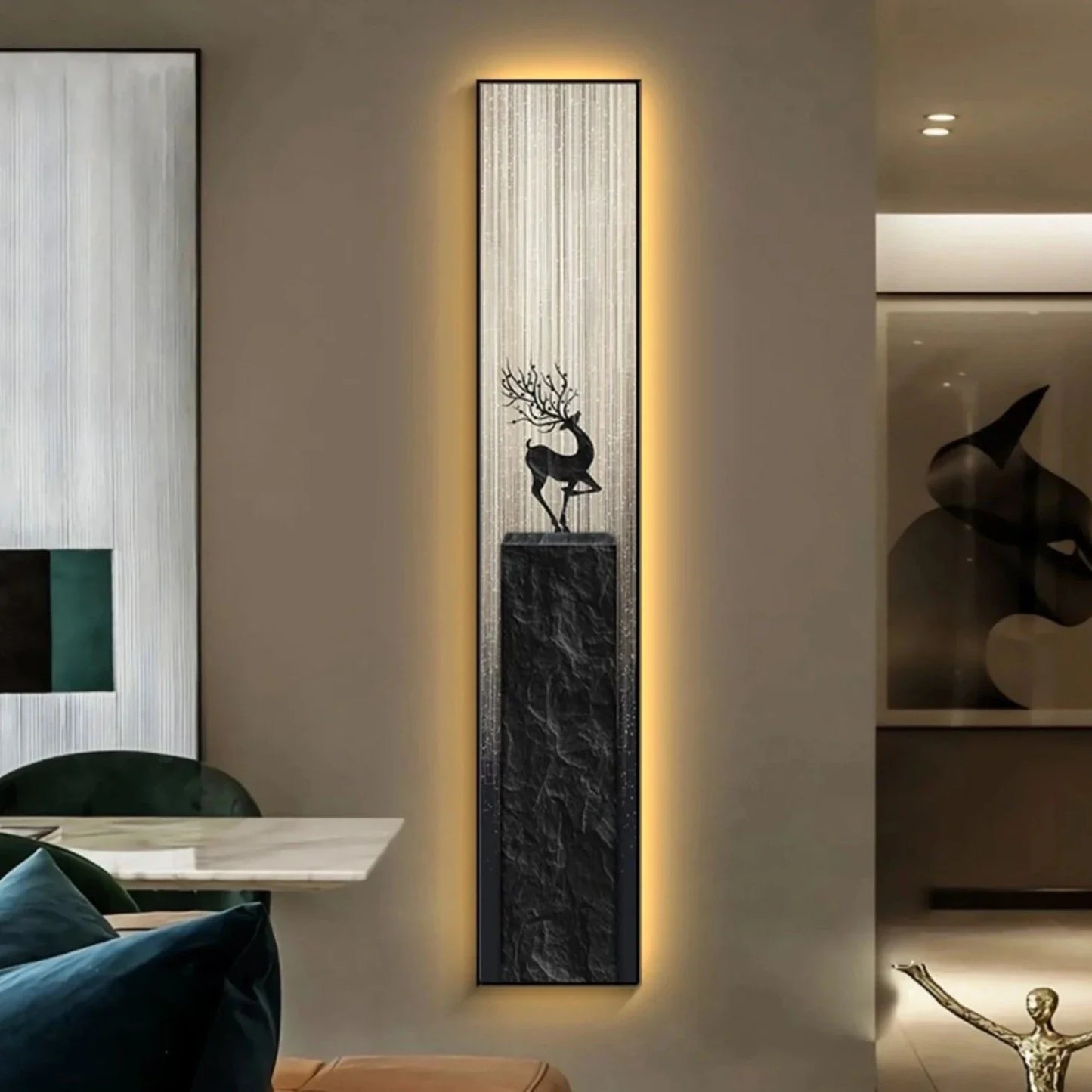 Luminous Abstract Animals Wall Art