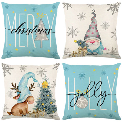 4 Pcs Christmas Cushion Covers