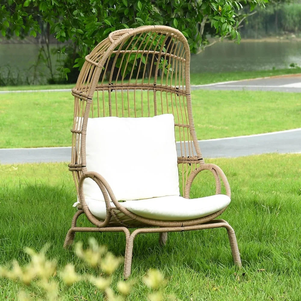 Narrow Wicker Egg Chair