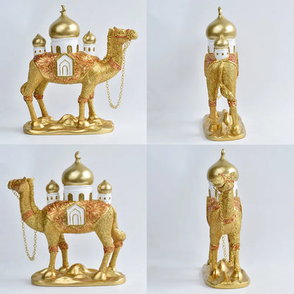 Decorative Camel Figurine with Dome Palace