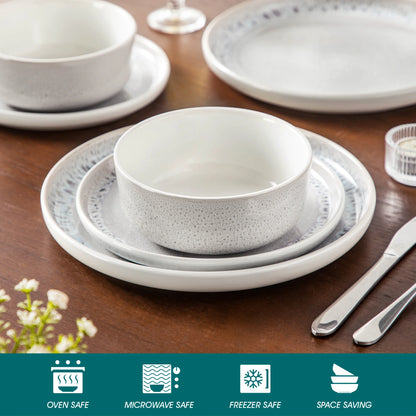 Frosted Mist Stoneware Dinnerware Set