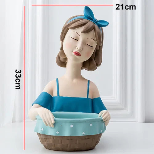 Cartoon Girls Character Sculpture