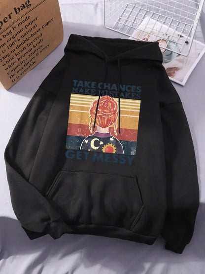 Gehen Sie Risiken ein, machen Sie Fehler, werden Sie chaotisch Hoodie
