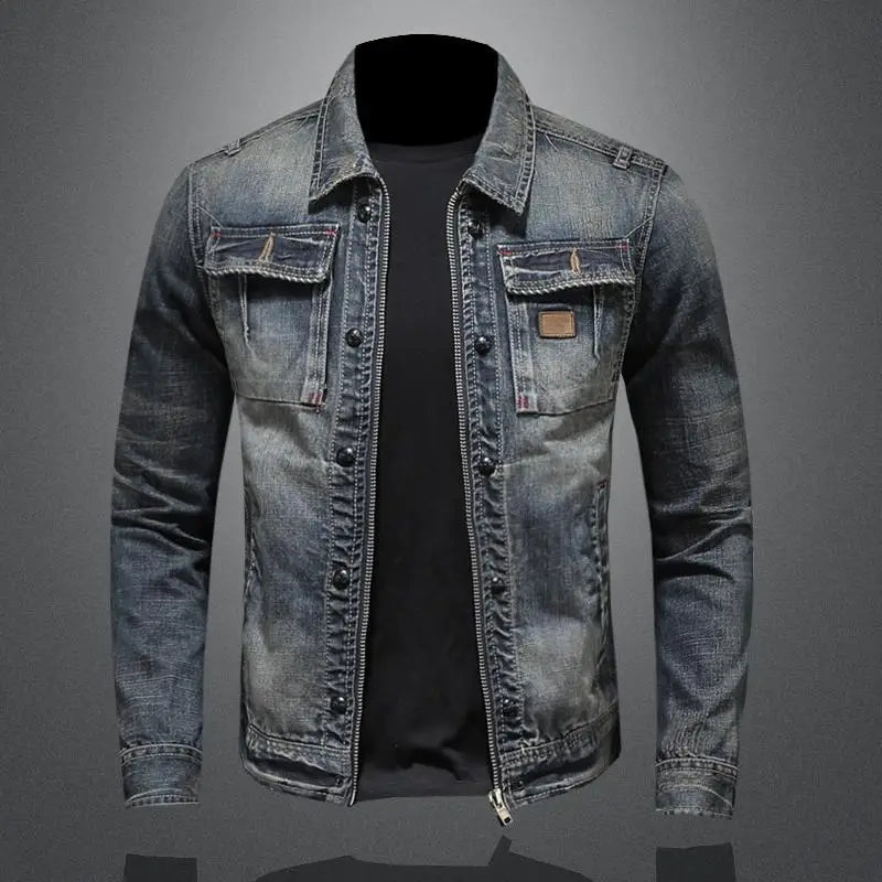 veste en jean vintage