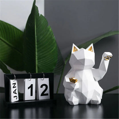 Nordic Style Geometric Lucky Cat