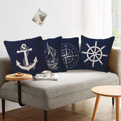 Nautical Throw Pillow Covers