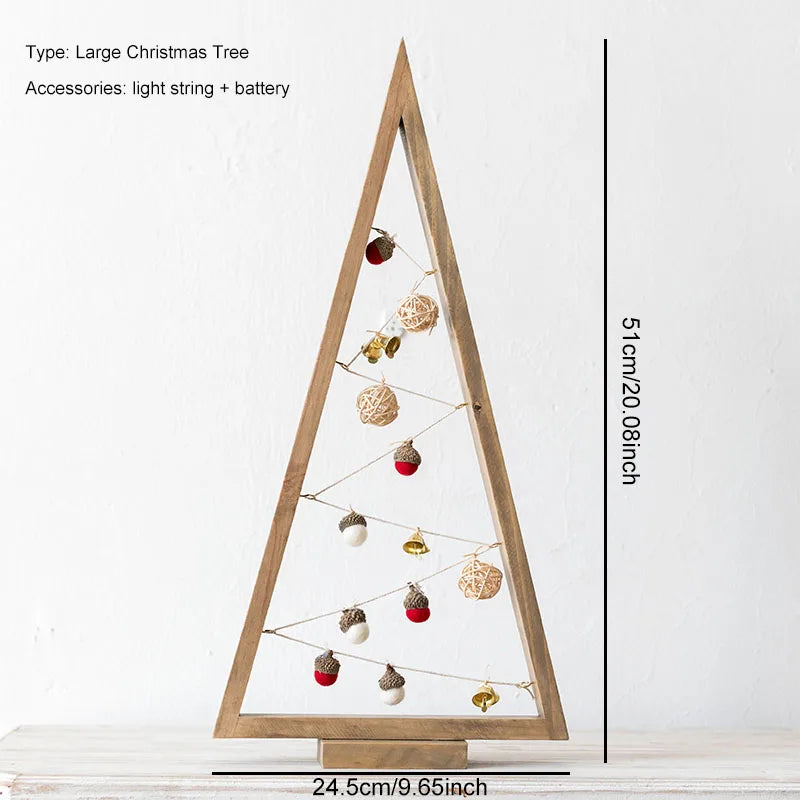 Scandi-Lit Wooden Tree