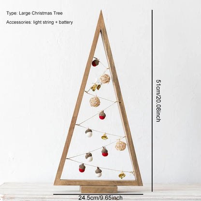 Scandi-Lit Wooden Tree