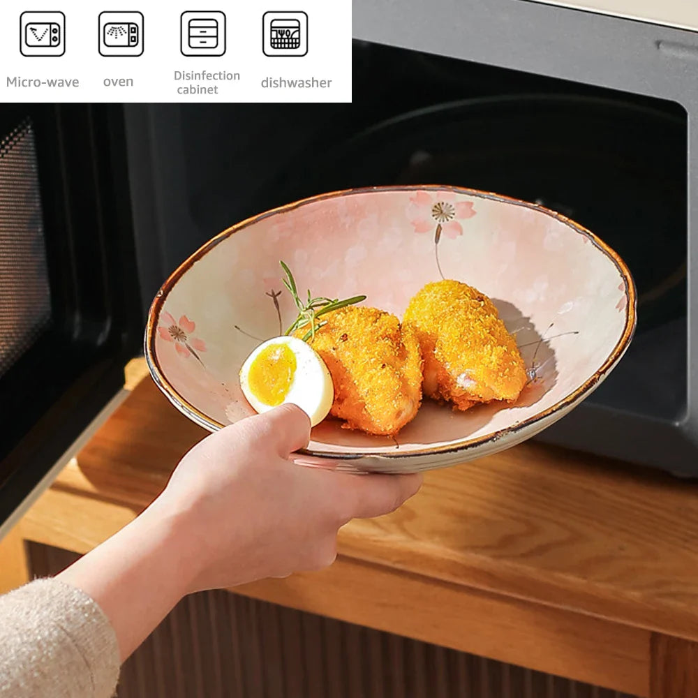 Handbemalte Keramikschale „Sakura Bloom“