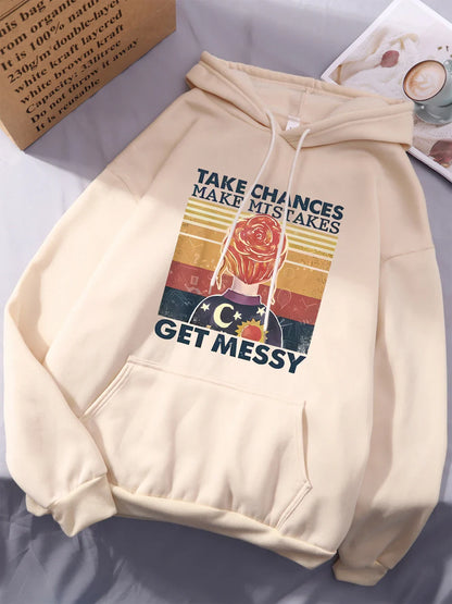 Gehen Sie Risiken ein, machen Sie Fehler, werden Sie chaotisch Hoodie