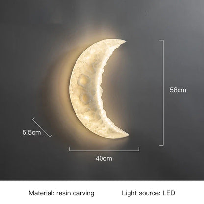 Crescent Moon Mural Wall Lamp