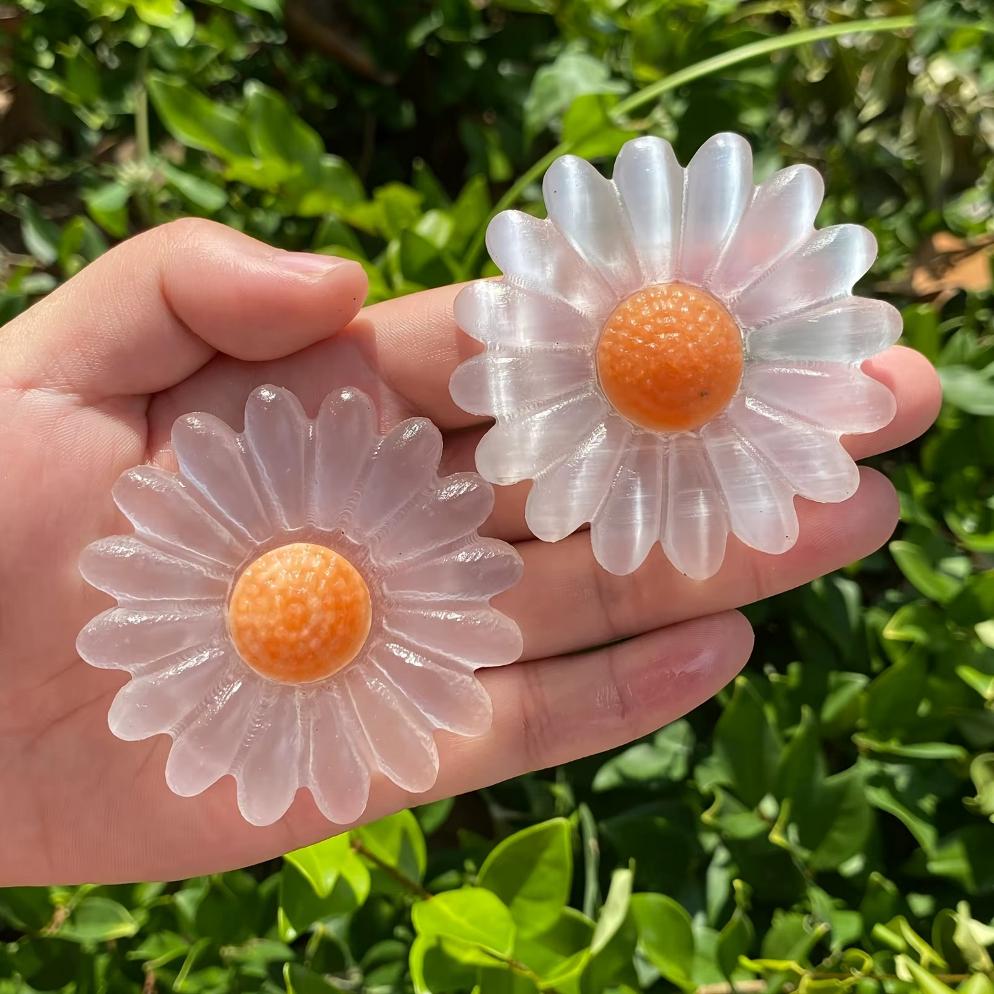 Selenite Daisy Bloom Crystal