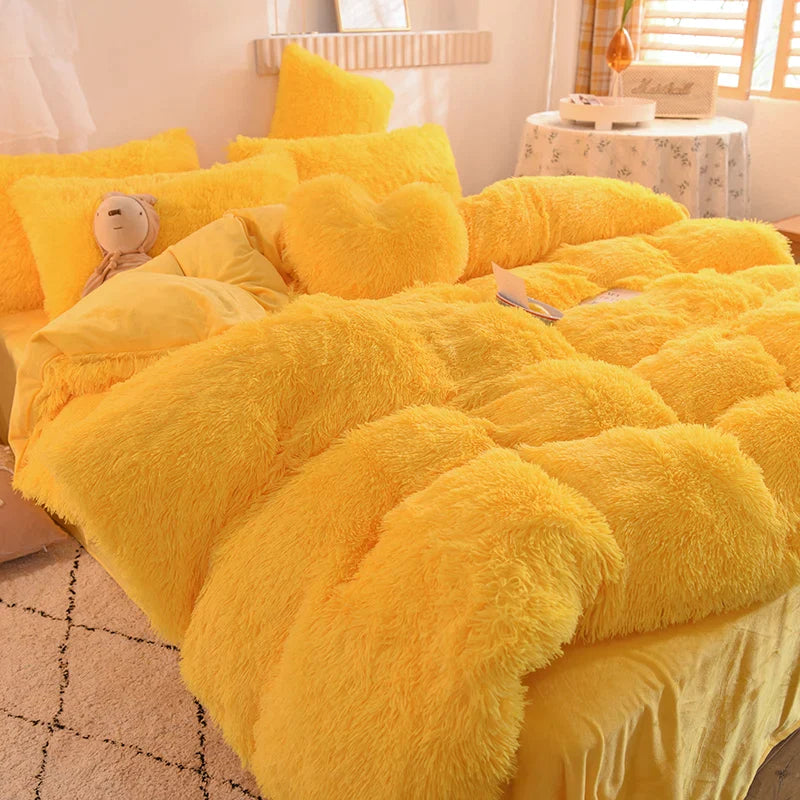 Soft Plush Winter Duvet Cover Set