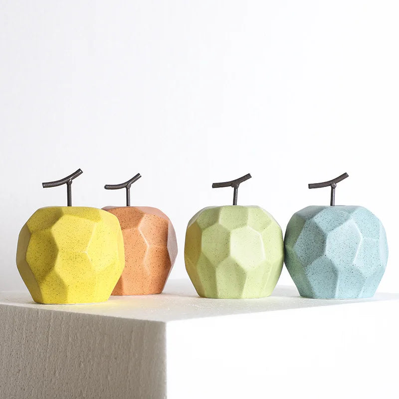 Nordic Ceramic Fruit Sculptures