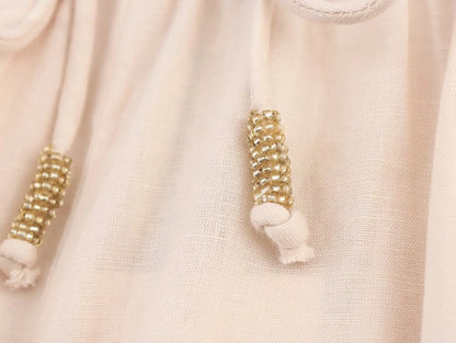 FloréaEase Drawstring Embroidery Shorts