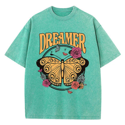 T-shirt graphique vintage Butterfly Dreamer
