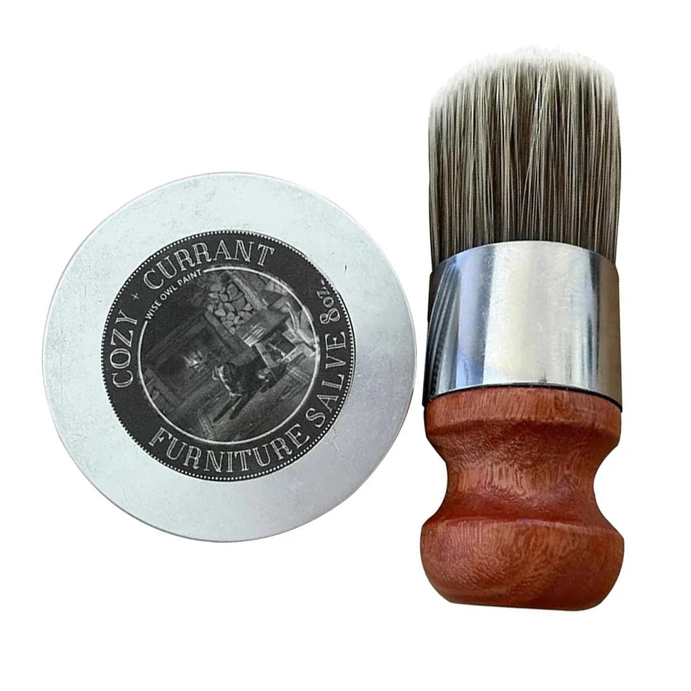 Wise Owl Furniture Salve Leather Care with Brush