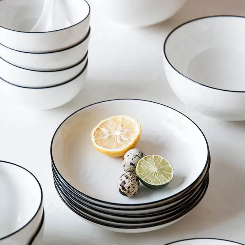 Assiettes en céramique Black Line