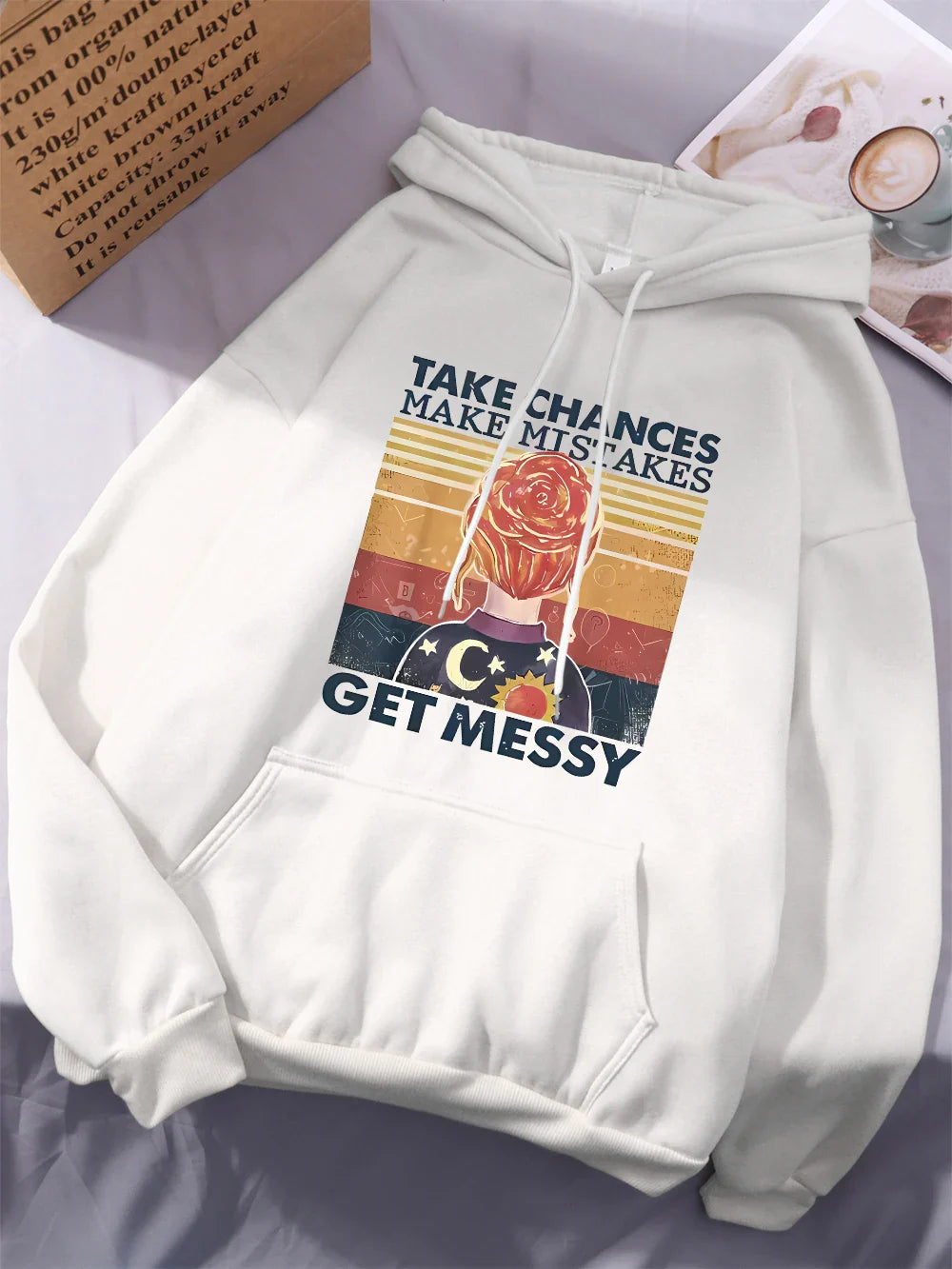 Gehen Sie Risiken ein, machen Sie Fehler, werden Sie chaotisch Hoodie