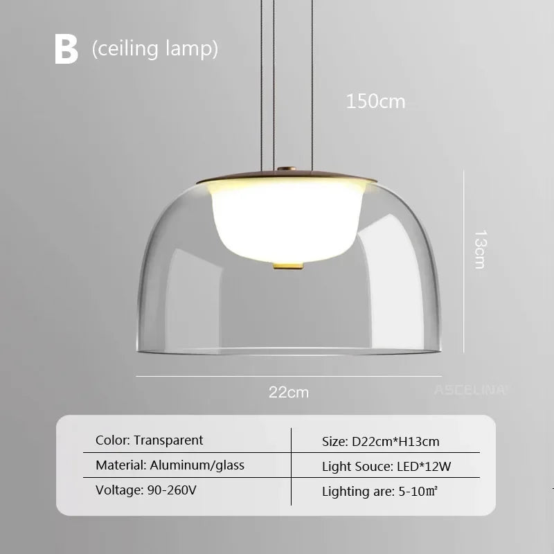 Minimalistische postmoderne Deckenlampe